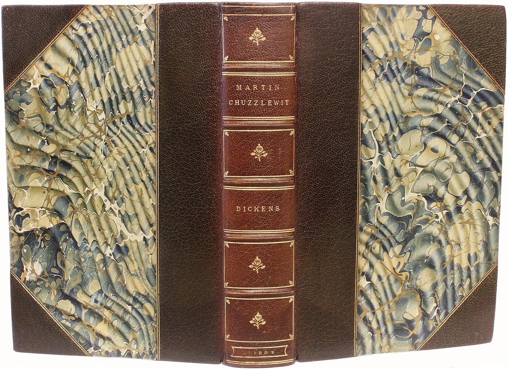 AUTEUR : DICKENS, Charles. 

TITRE : La vie et les aventures de Martin Chuzzlewit.

ÉDITEUR : Londres : Chapman & Hall, Ltd, 1844.

DESCRIPTION : PREMIÈRE ÉDITION SOUS FORME DE LIVRE. 1 vol., 8-5/8
