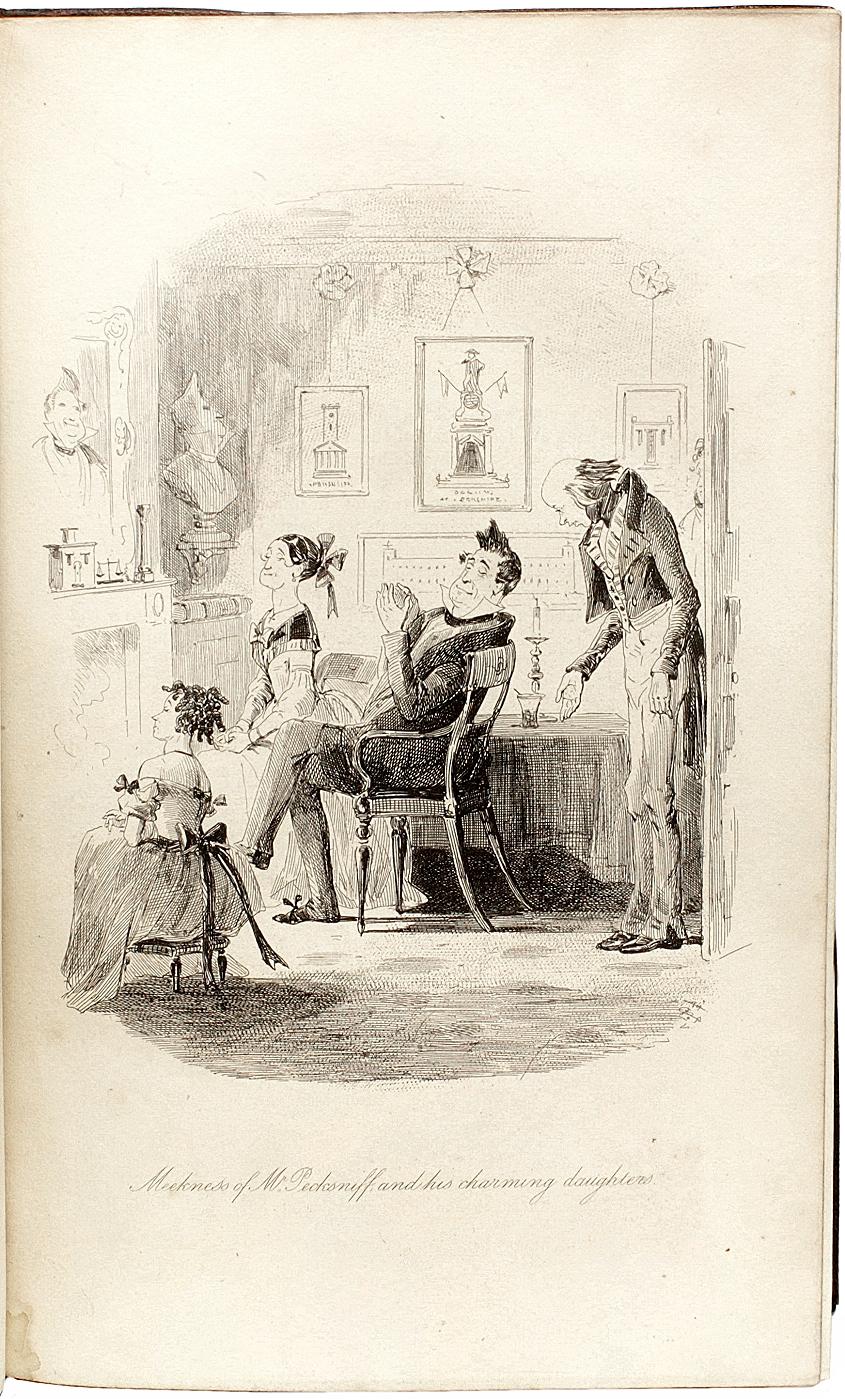 Milieu du XIXe siècle DICKENS. La vie et les aventures de Martin Chuzzlewit. PREMIÈRE ÉDITION - 1844 en vente