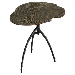 Dickinsonia Low Table in Bronze Black Color Middle Size
