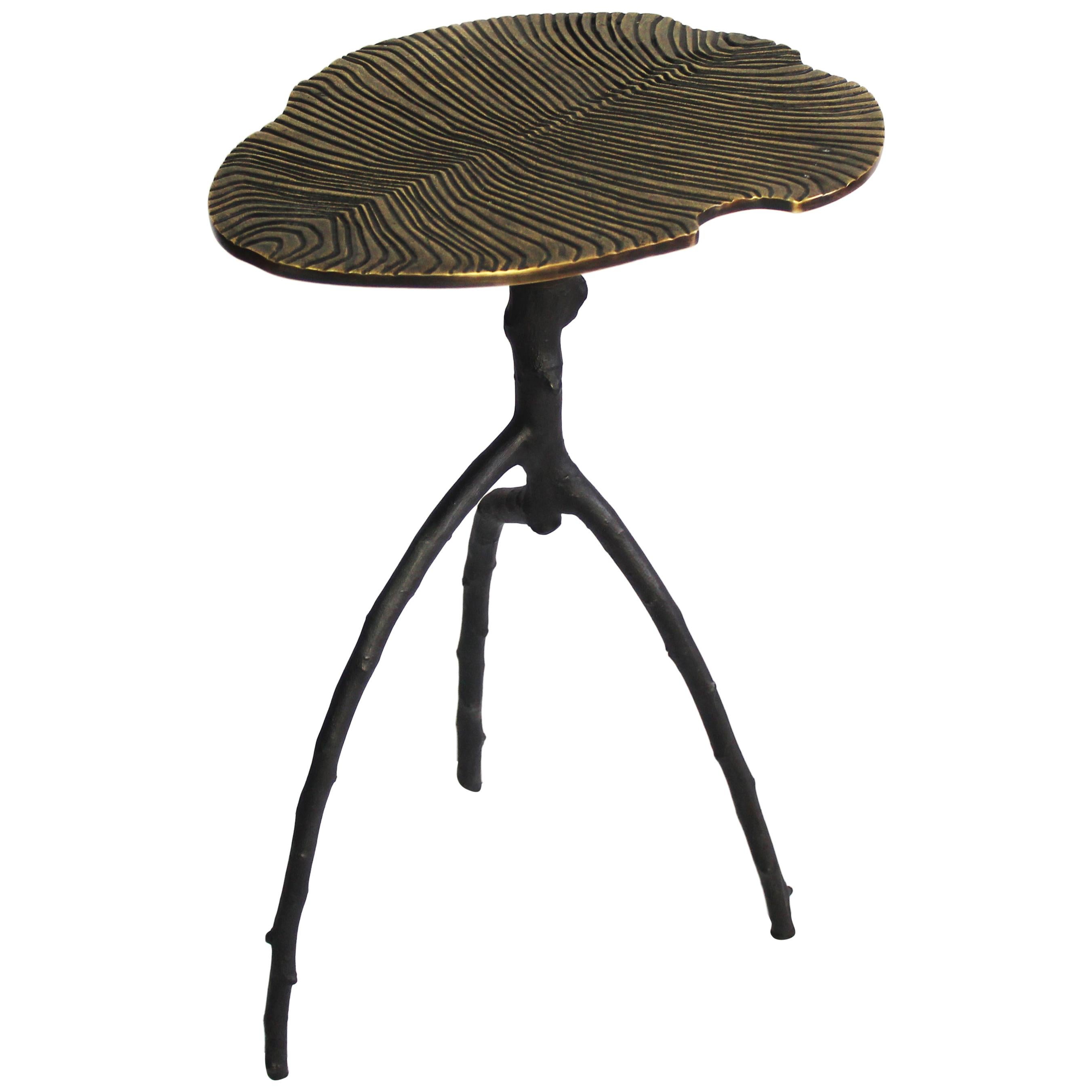 Dickinsonia Low Table in Bronze Gold Color