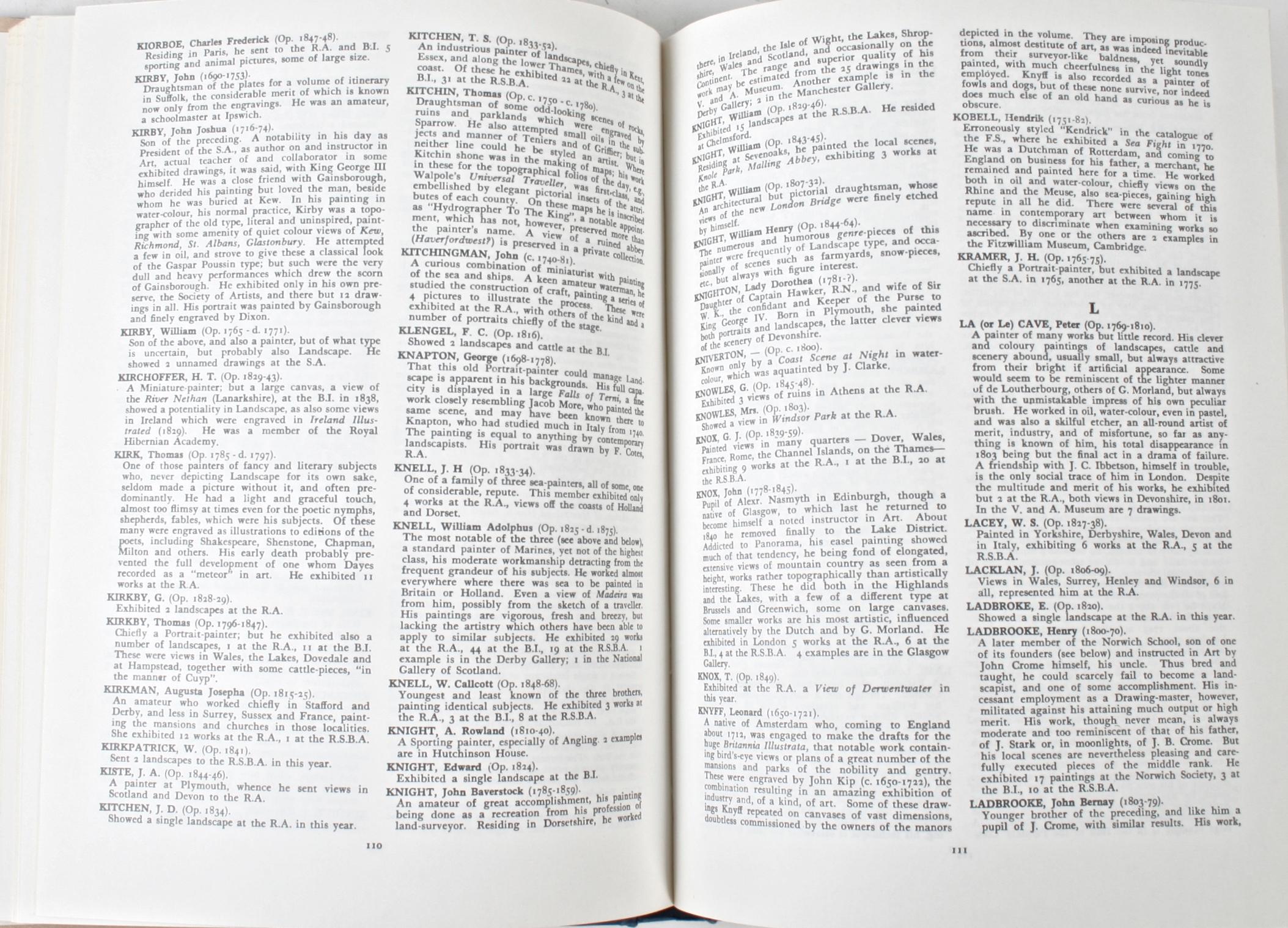 Dictionary of British Landscape Painters von Maurice H. Grant im Zustand „Gut“ im Angebot in valatie, NY