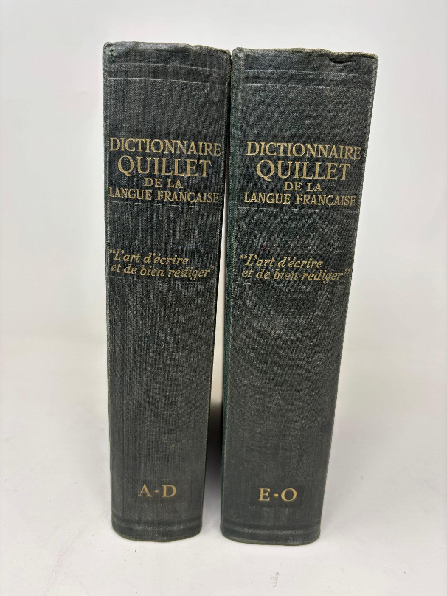 Provincial français Dictionnaire Quillet de la Langue Française couverture rigide de Raoul Mortier en vente