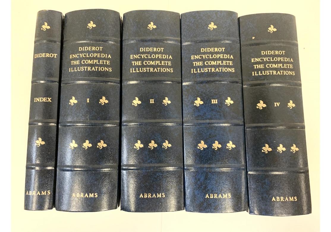 Hollywood Regency Diderot Encyclopedia the Complete Illustrations, 5 Vol. in Slipcase