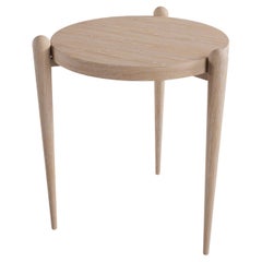 "Diderot" French Oak Side Table by Christiane Lemieux