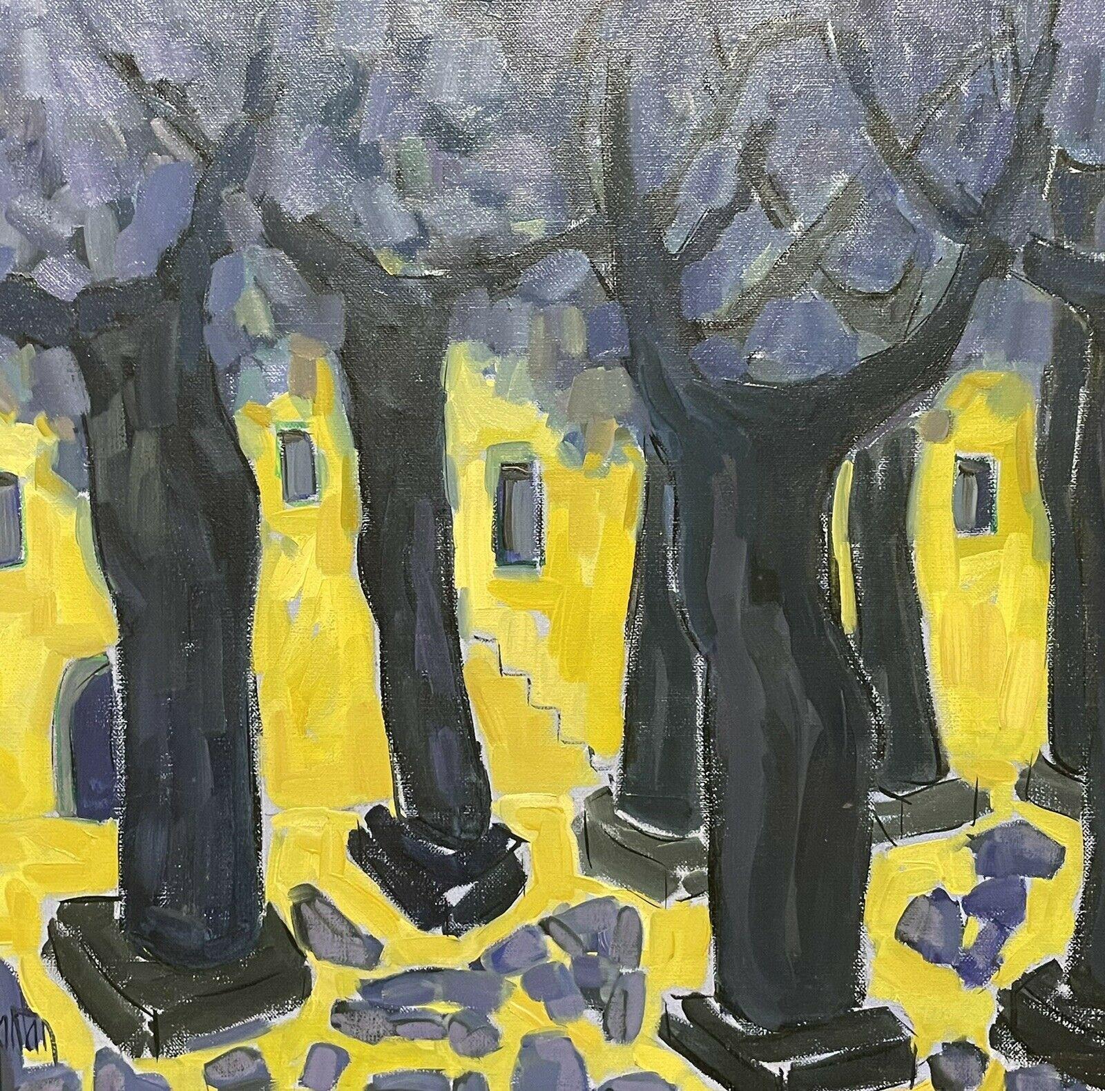 DIDIER CARFANTAN - PITTURA AD OLIO MODERNISTA FRANCESE - UNE PLACE EN PROVENCE ANNI '90 - Painting Impressionismo astratto di Didier Carfantan
