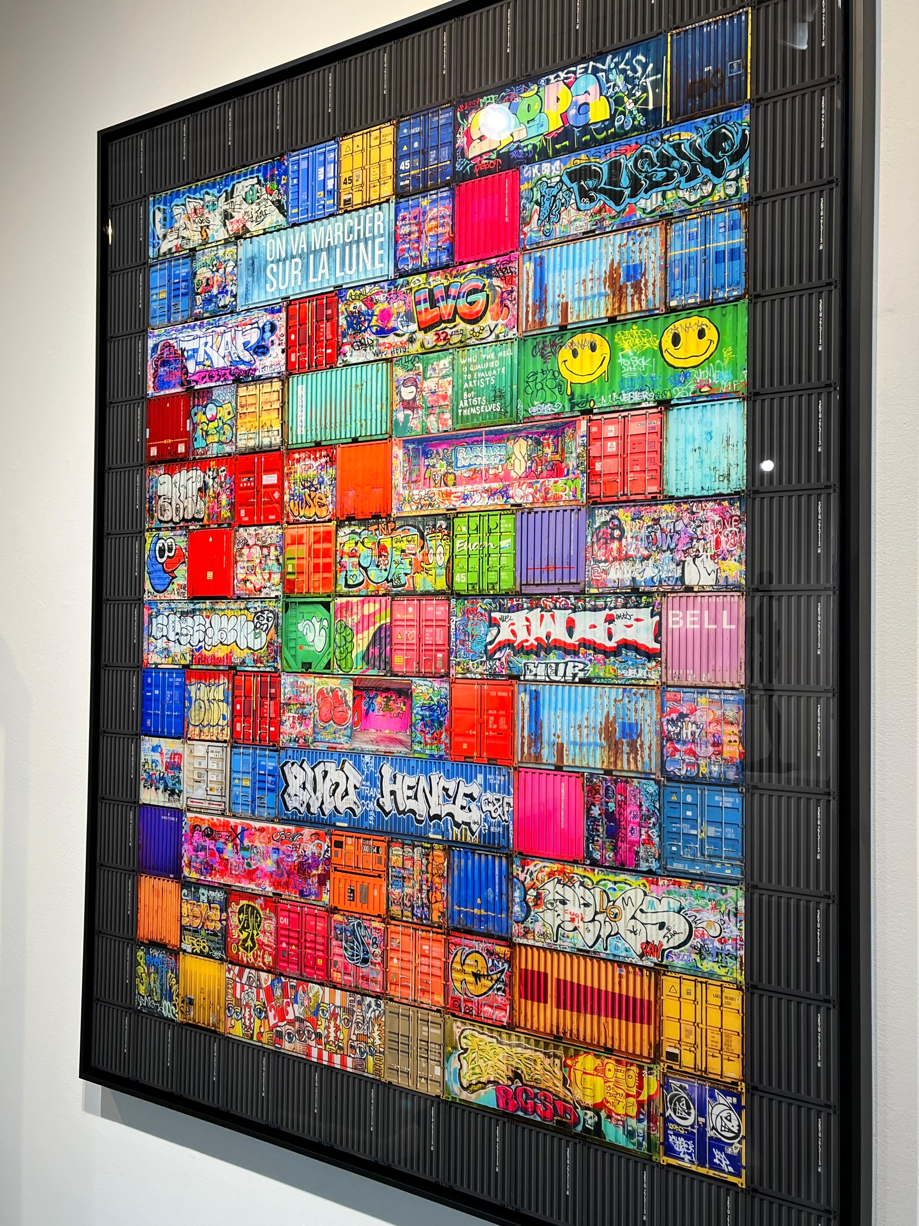Graffiti Espectro Dos - Color Photograph Negro de Didier Engels