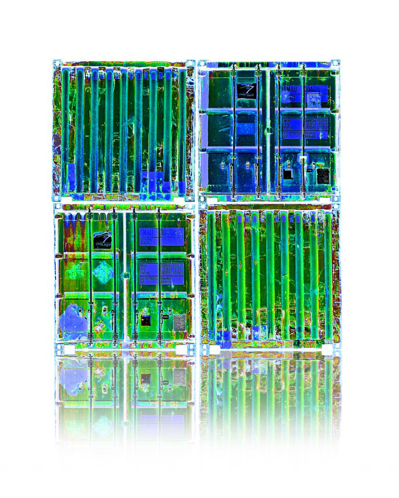 Abstract Photograph Didier Engels - Nega Four (vert)