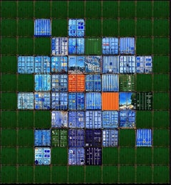 Ruptura naranja en azul