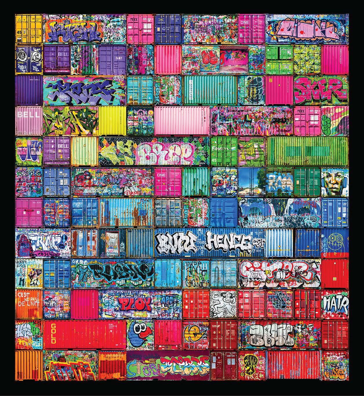 Color Photograph Didier Engels - Conteneurs de rue