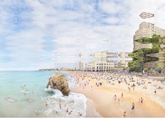 "BIARRITZ - LA GRANDE PLAGE #4", photography by Didier Fournet (39x55in), 2021