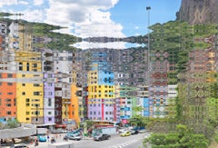 « Brsil Rio Favela Rocinha 1 », photographie de Didier Fournet (55x81 pouces), 2015