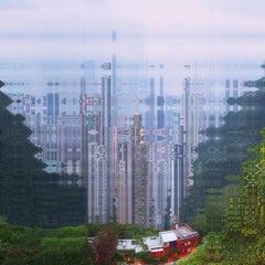 "Hong Kong Jour #78", photography by Didier Fournet (39x39'), 2020