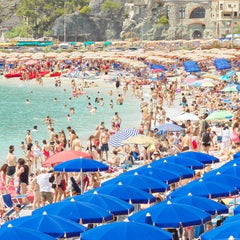Contemporary Landscape Photography Didier Fournet Beach Umbrella Sea Side