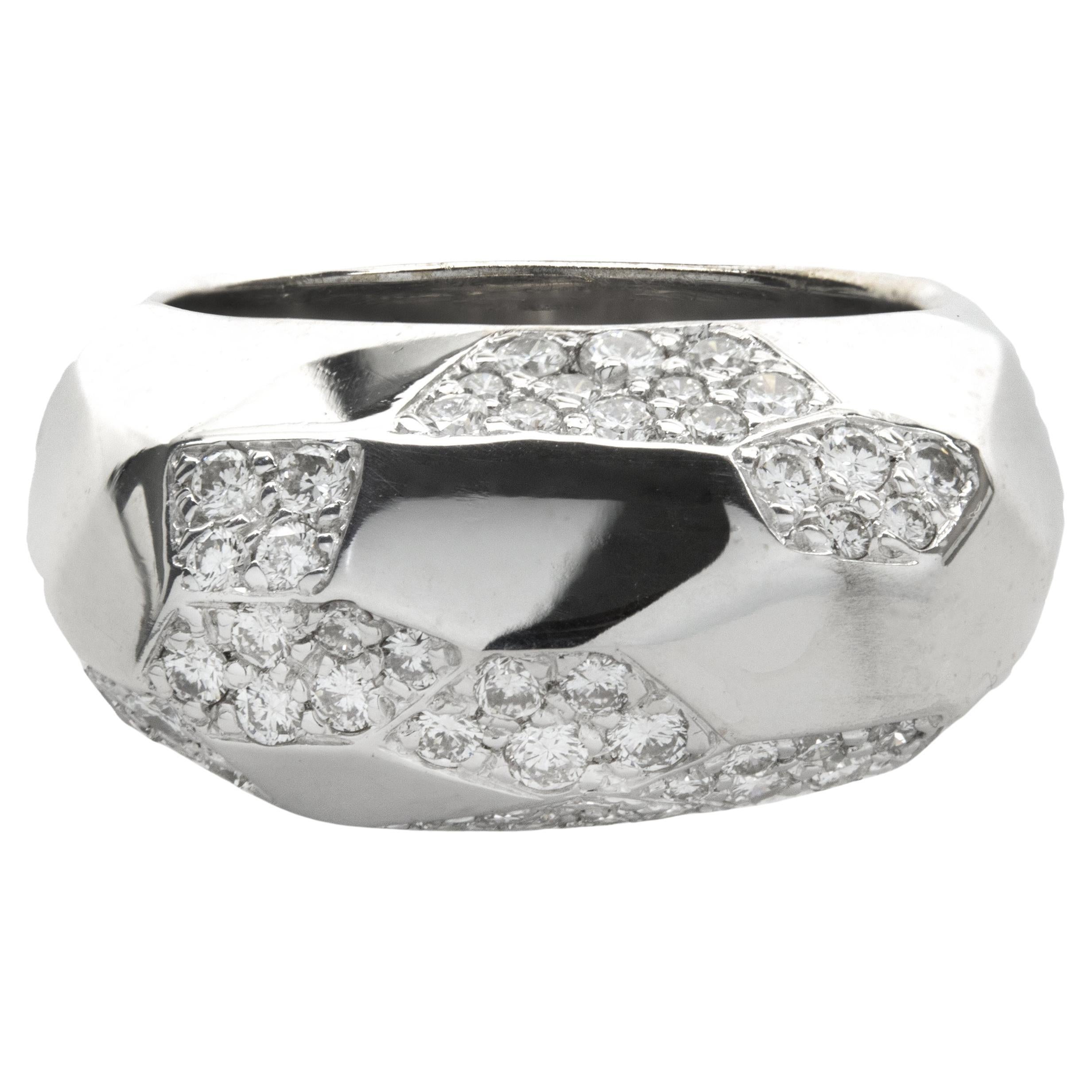 Didier Guerin Platinum & Diamond Fashion Ring