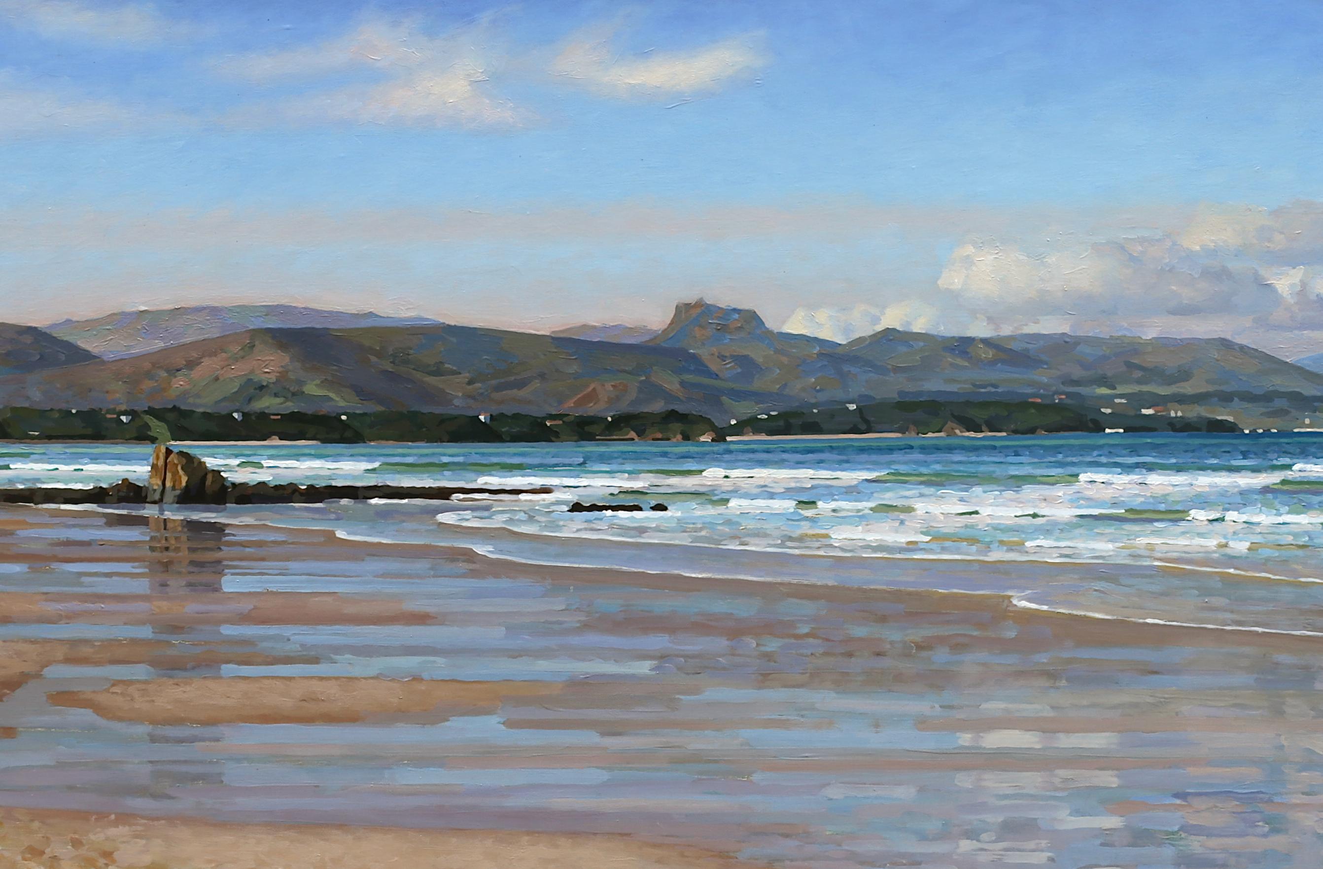 Vent du Sud à Biarritz - Painting de Didier LAPÈNE
