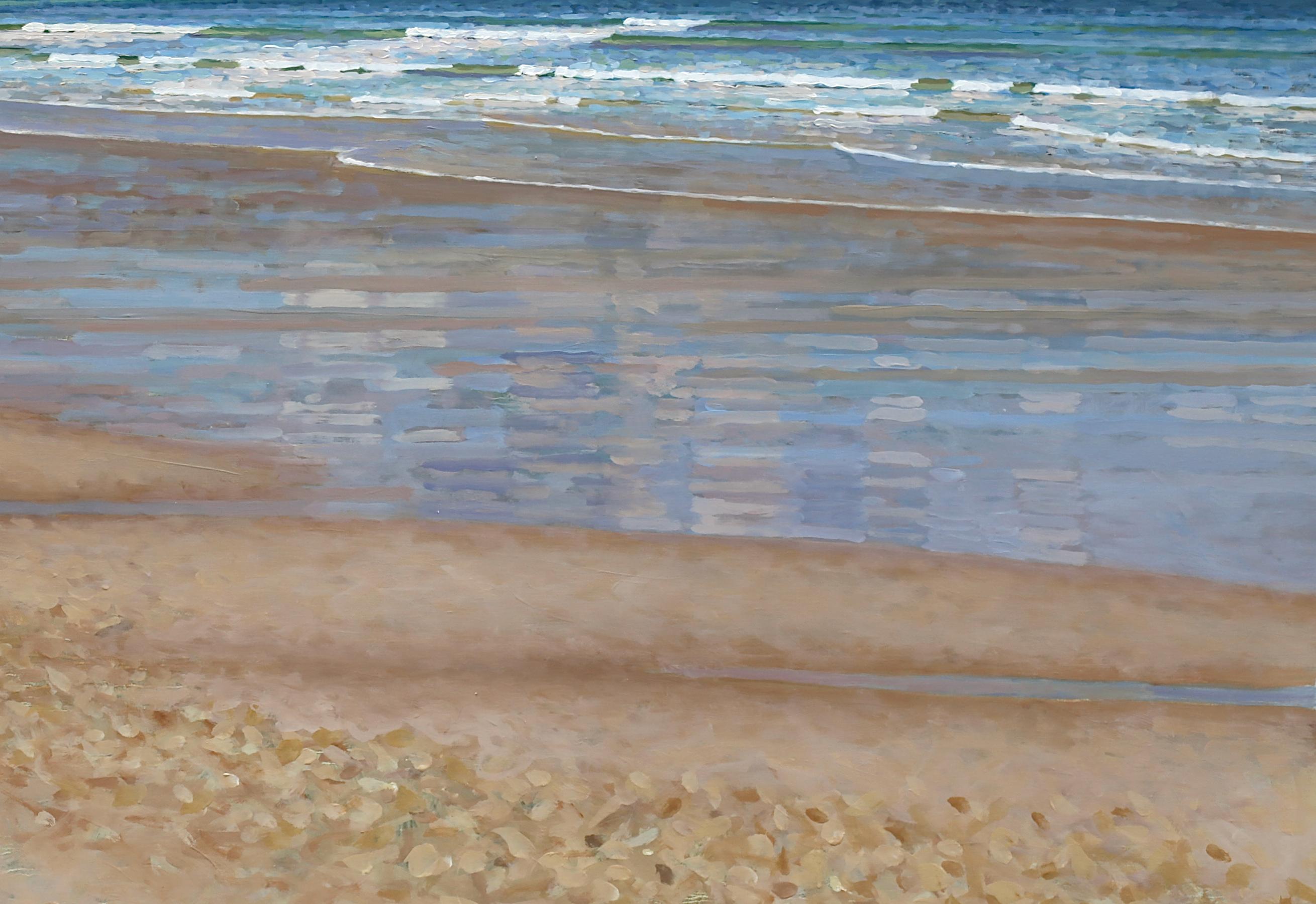 Vent du Sud à Biarritz - École française Painting par Didier LAPÈNE