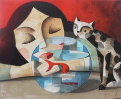 Mientras Duermes (As you sleep) Lithograph by Spanish Artist Didier Lourenço