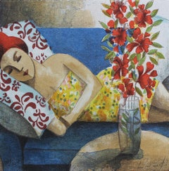 Rve - Lithographie originale de l'artiste espagnol Didier Loureno