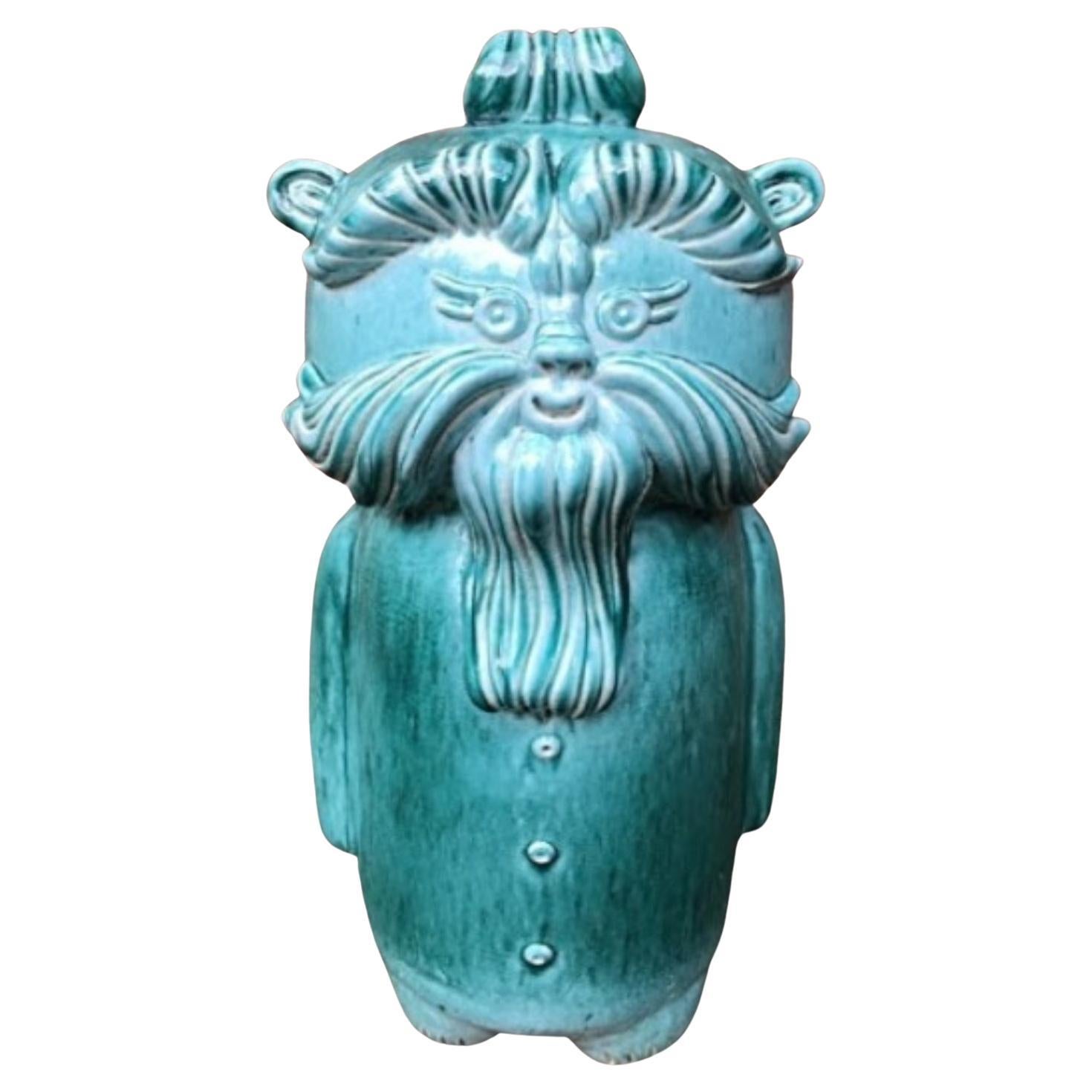 "Jack, 2015" Large, HandBuilt Ceramic Sculpture by Brendan Monroe For