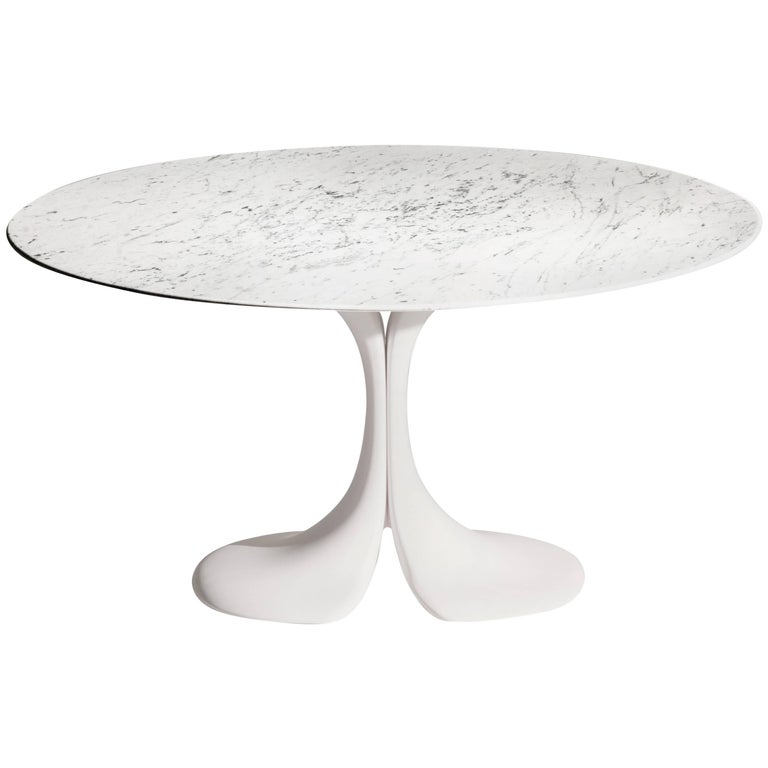Didymos Round Table with White Marble Top by Antonia Astori for Driade For  Sale at 1stDibs | didymos round dining table