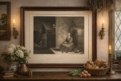 Die Apfelschälerin — Peasant Interior after David Teniers, Morgenstern, 1802