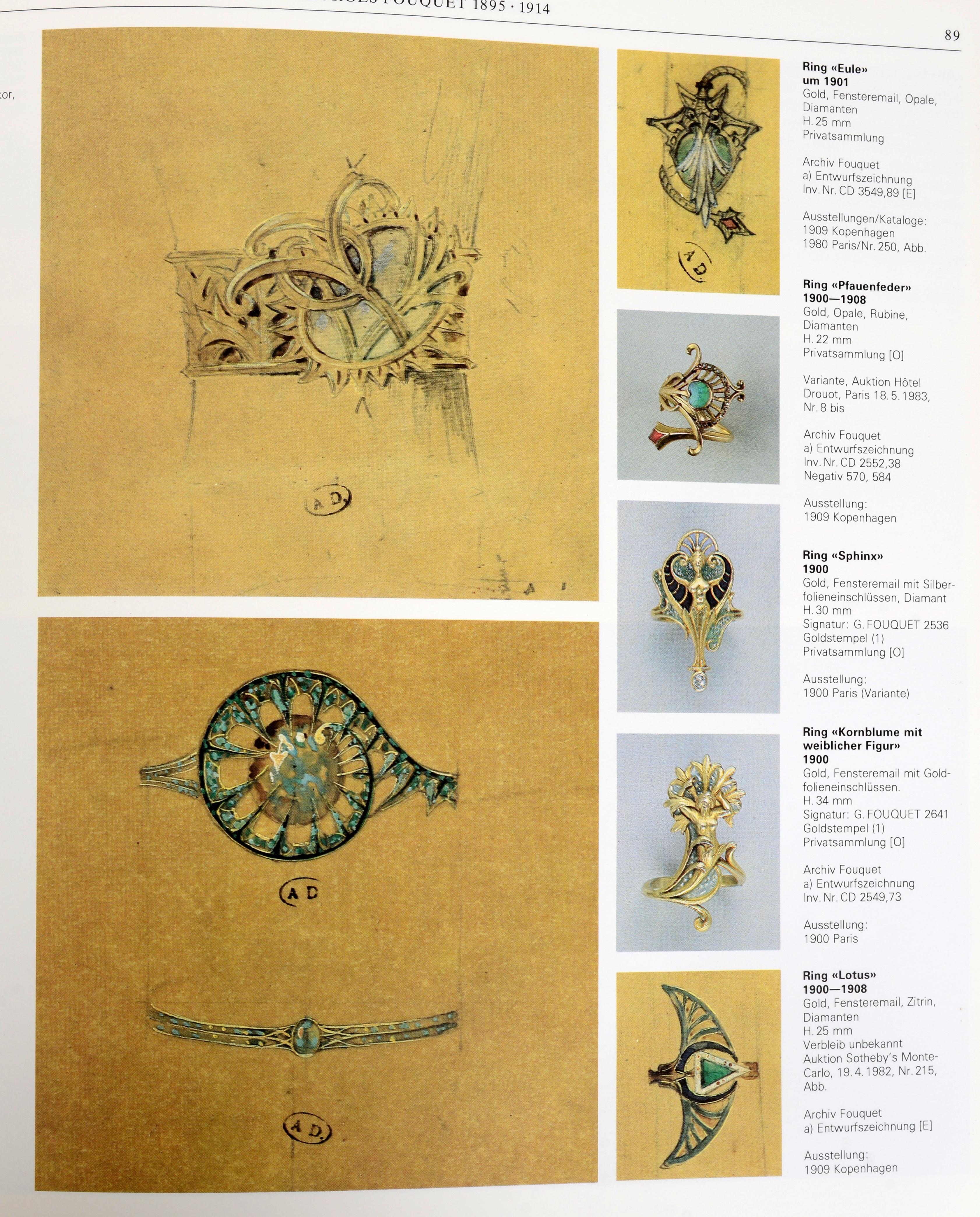 Die Fouquet, 1860-1960: Schmuck-Kunstler in Paris, 1st Ed For Sale 1