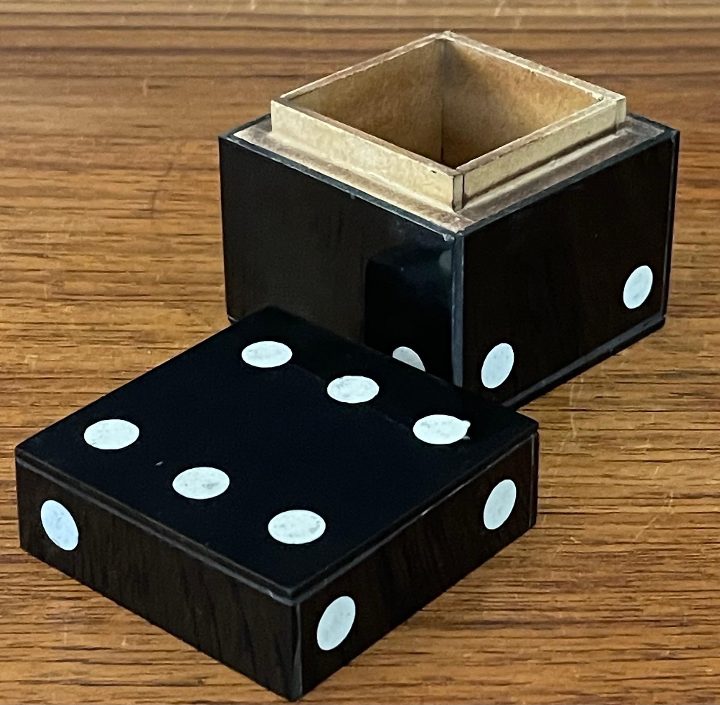 20th Century Die or Dice Paperweight / Trinket Box  For Sale