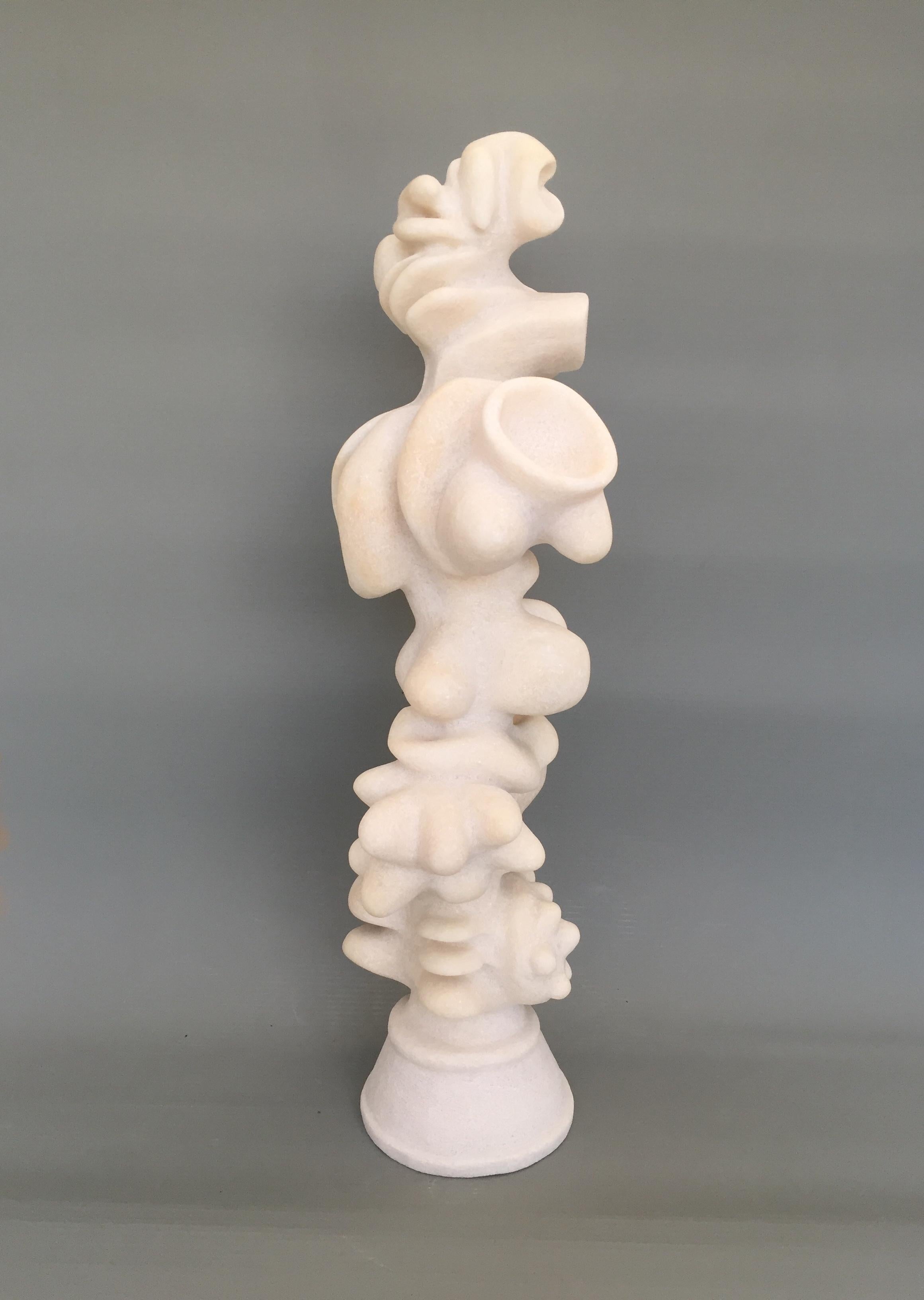 Contemporary Die Vielnährende, Rare Naxian Marble Sculpture by Tom von Kaenel For Sale