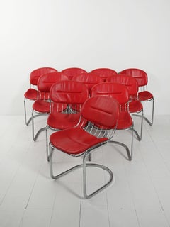 Ten 1970s chairs attributed to Gastone Rinaldi