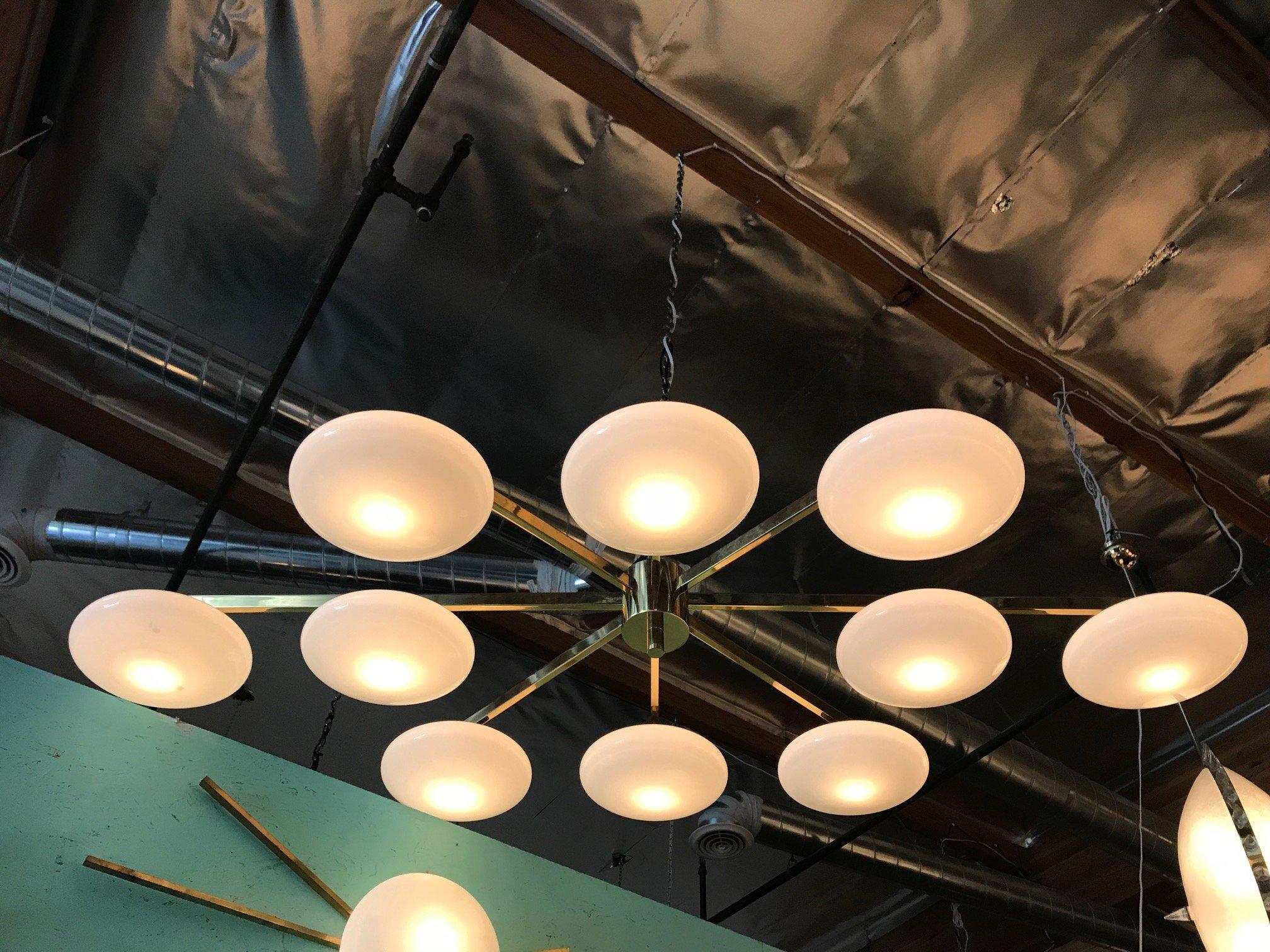 Dieci Shade Flush Mount by Fabio Ltd In New Condition For Sale In Los Angeles, CA