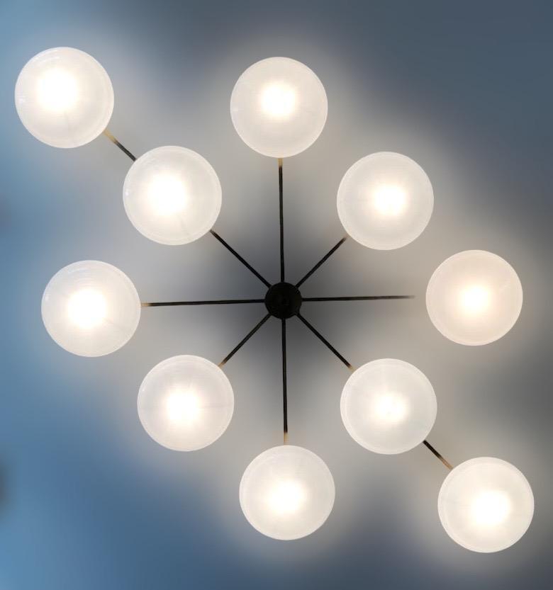 Dieci Shade Flush Mount by Fabio Ltd In New Condition For Sale In Los Angeles, CA
