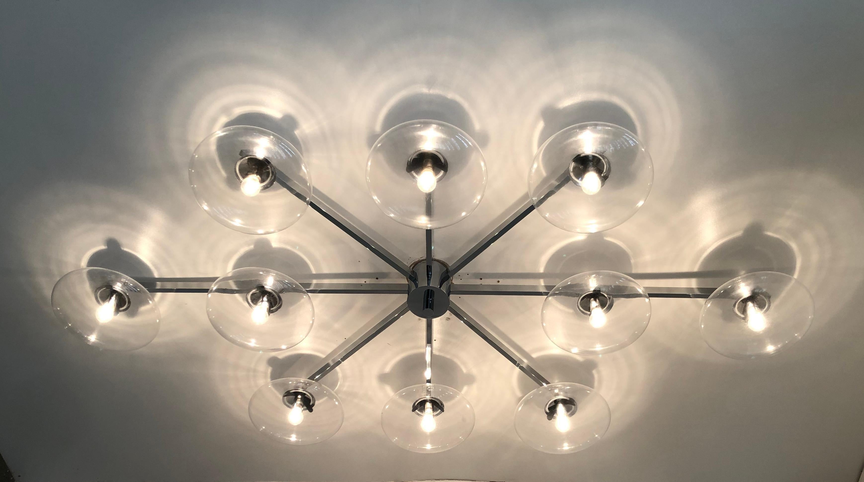 Dieci Shade Flush Mount by Fabio Ltd In New Condition For Sale In Los Angeles, CA