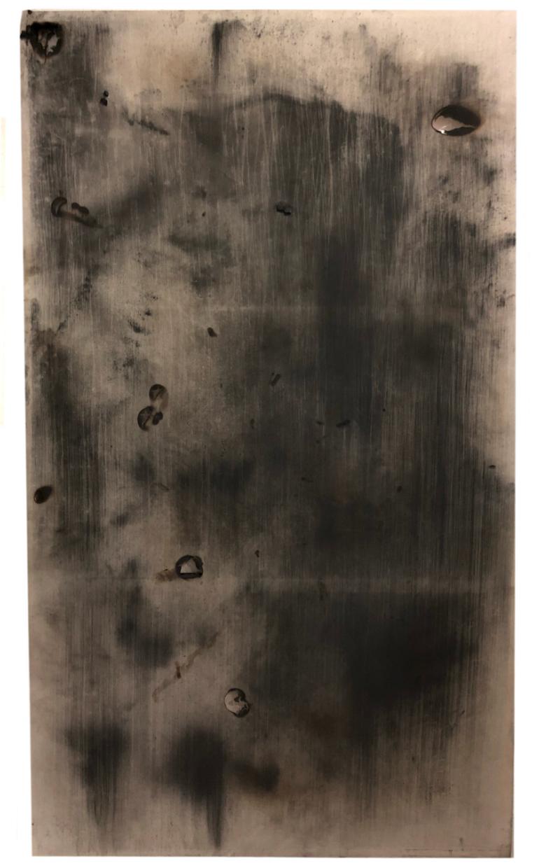 "Revolución": minimalistic abstract black painting  - Mixed Media Art by Diego Anaya