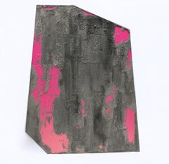 "Xochimilco" - pink contemporary abstract artwork