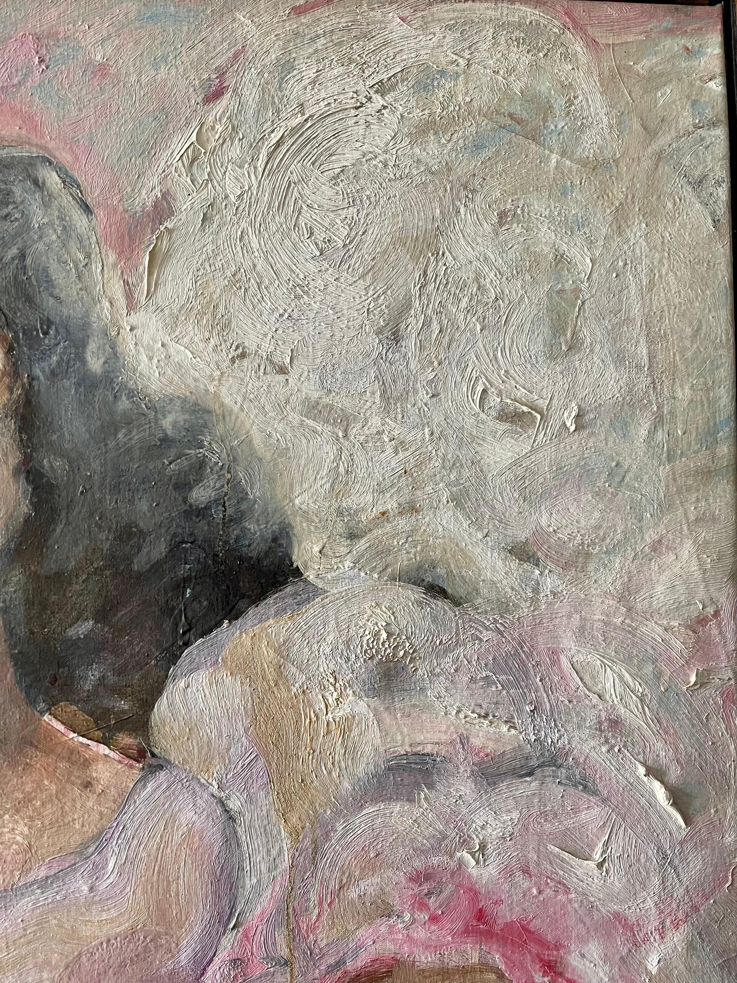 Large Venezuelan Expressionist Oil Painting Diego Barboza Latin American Master For Sale 7