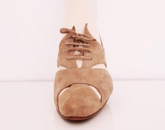 Diego Della Valle x Alaïa - Khaki Suede Heels - Size 40 (EU)