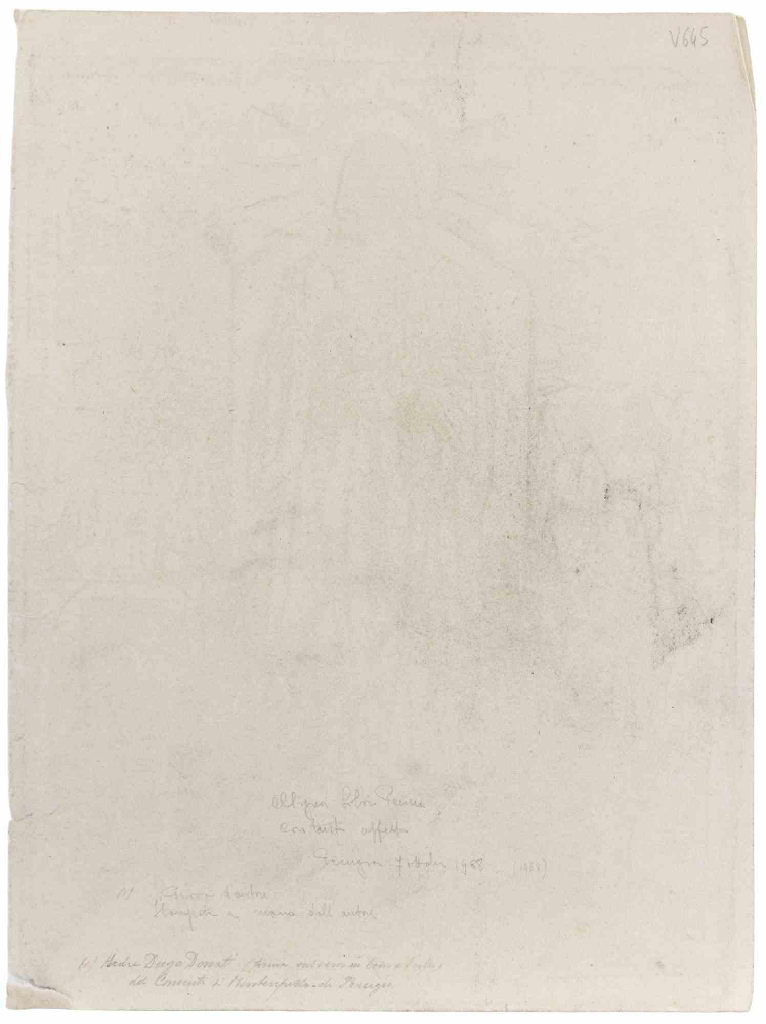 Scena religiosa - xilografia di Diego Donati - 1968 in vendita 1
