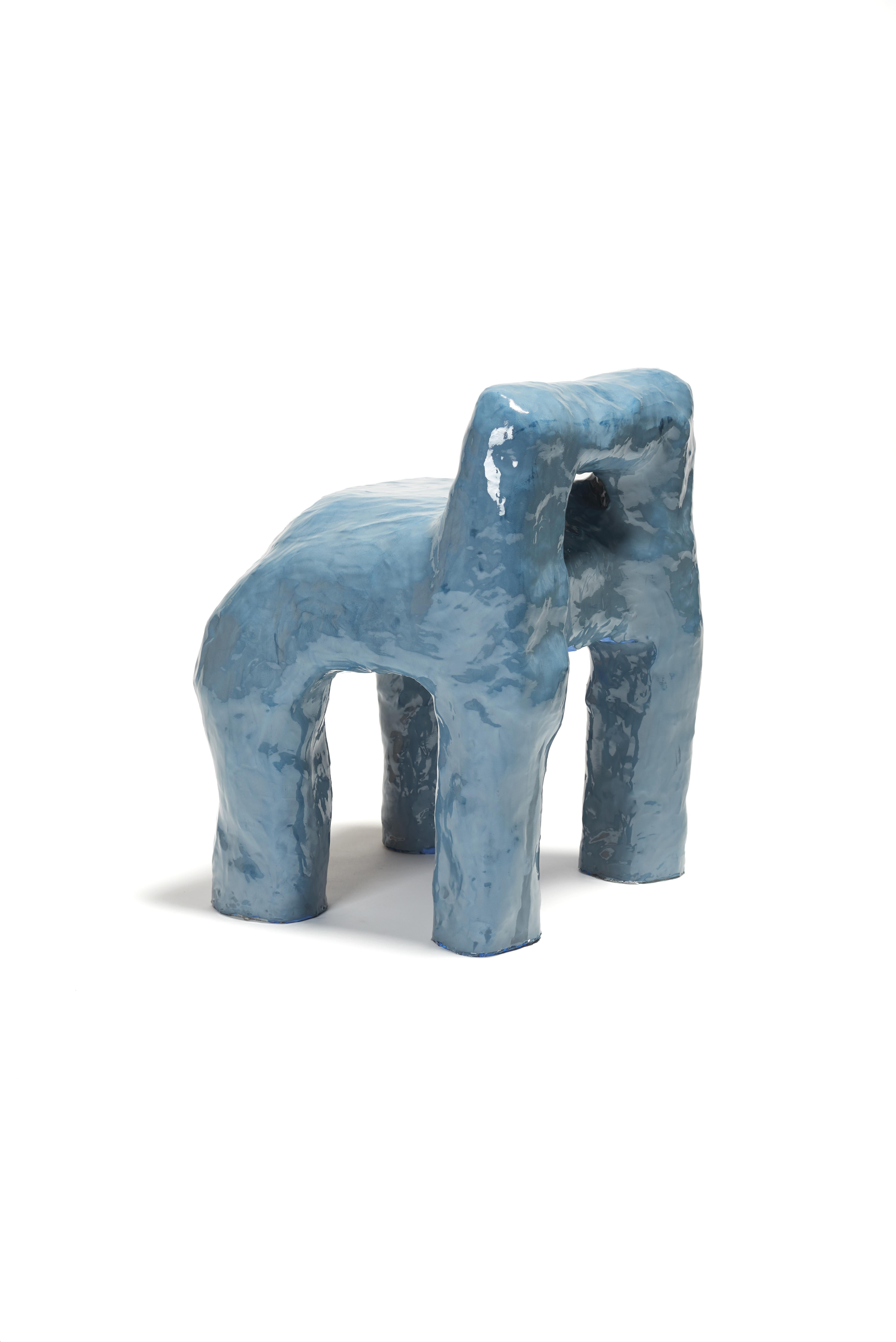 Post-Modern Diego Dough Stool Made in 643 Minutes by Diego Faivre Minute Manufacture Designs For Sale