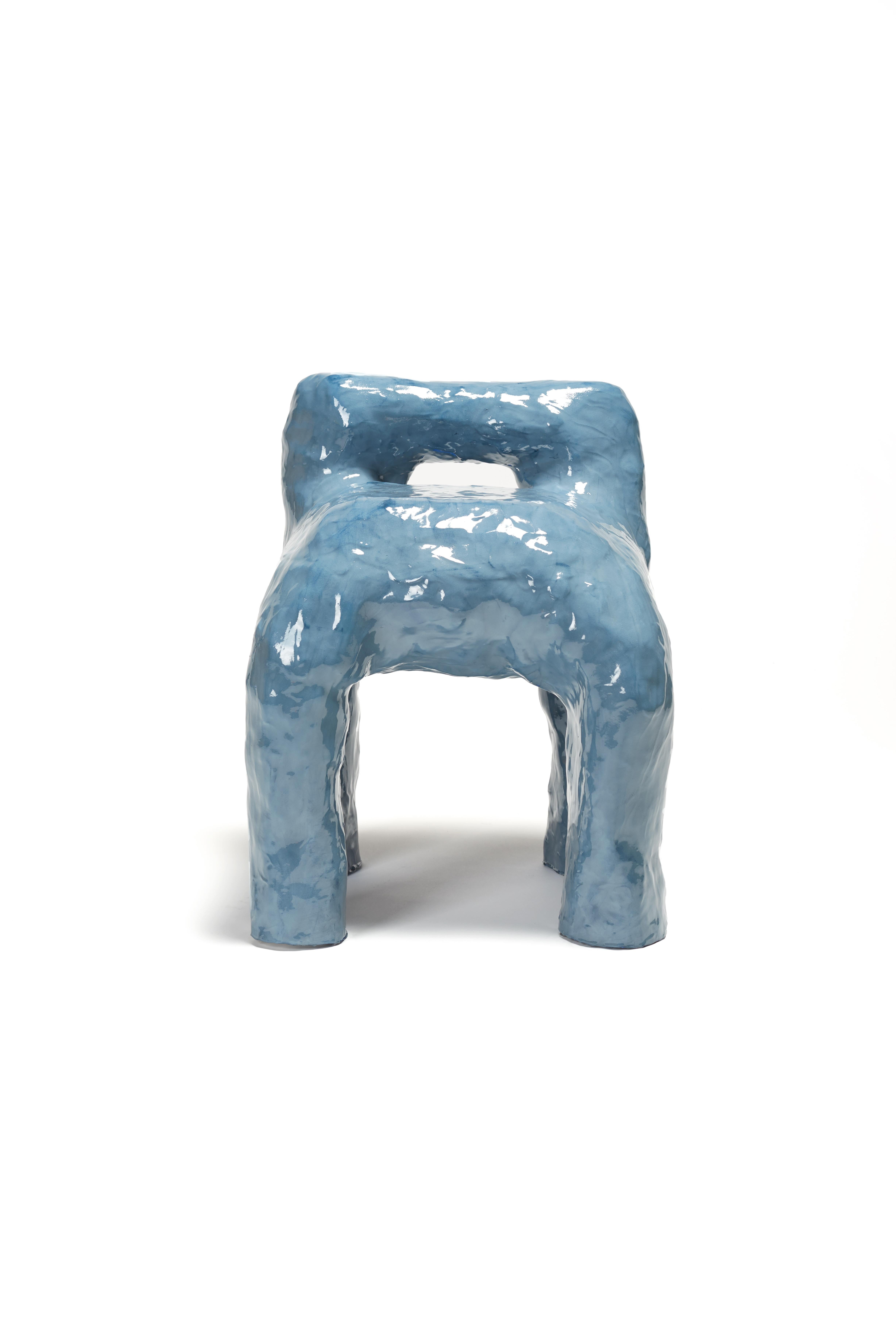 Contemporary Diego Dough Stool Made in 643 Minutes by Diego Faivre Minute Manufacture Designs For Sale