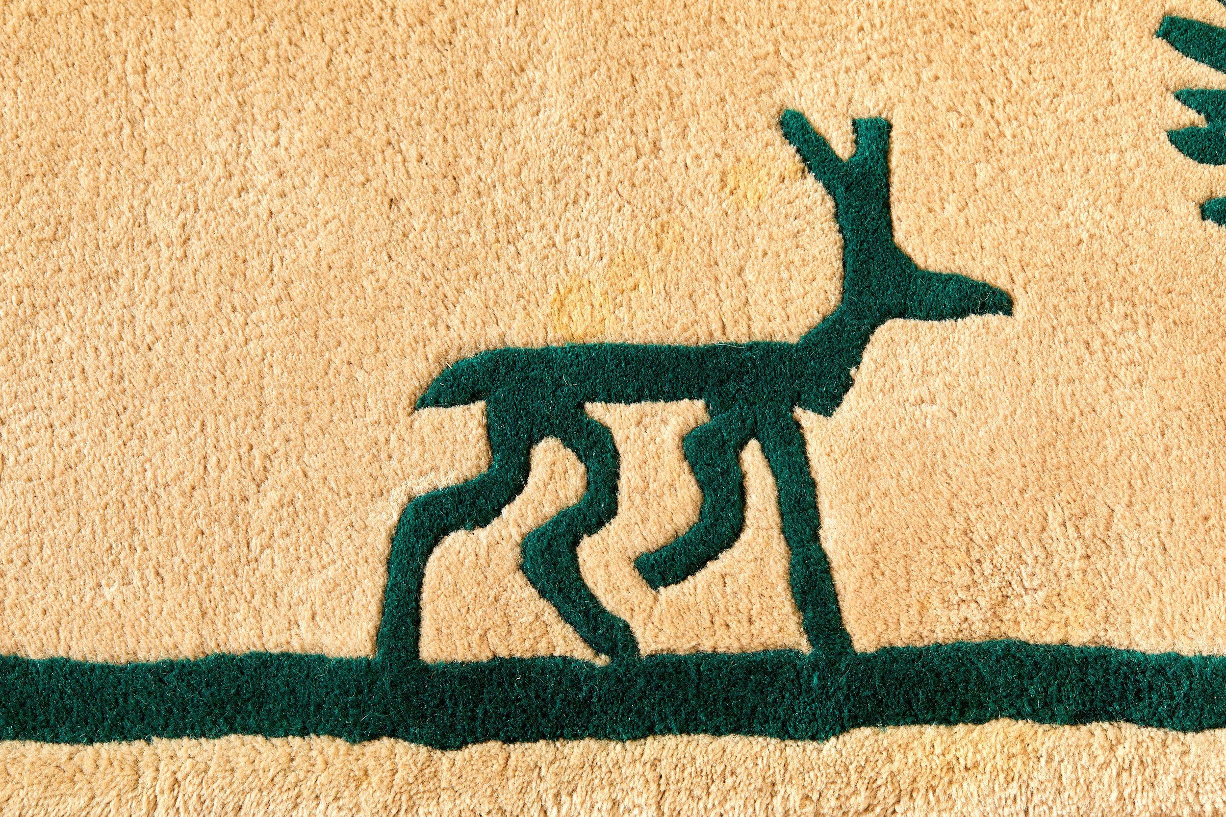 Wool Diego Giacometti (1905)1985), La Promenade ses Amis carpet, circa 1958.