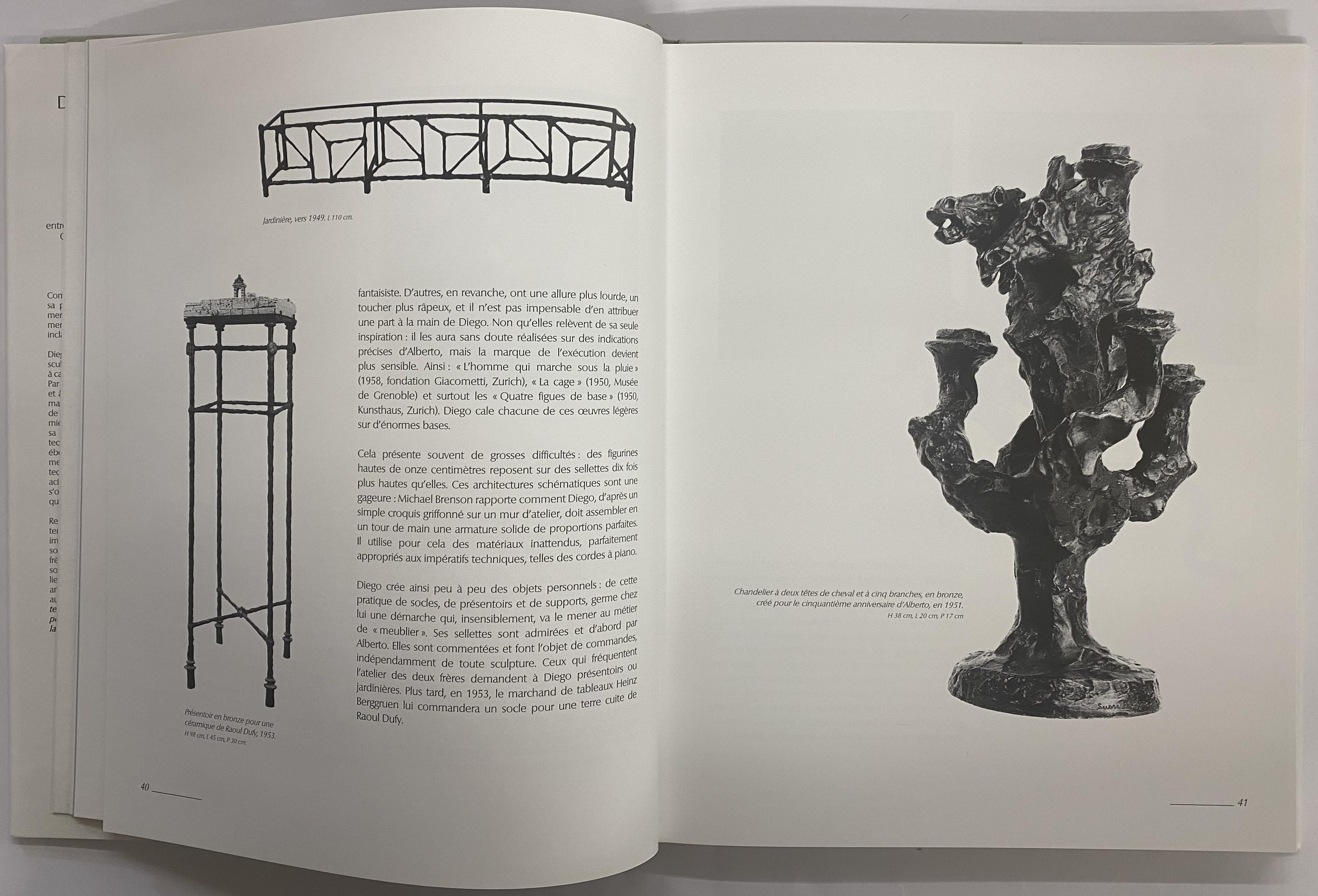 20ième siècle Diego Giacometti par Daniel Marchesseau (livre) en vente