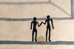 Dopo Diego Giacometti, Tappeto "La Rencontre", circa 1984, Francia