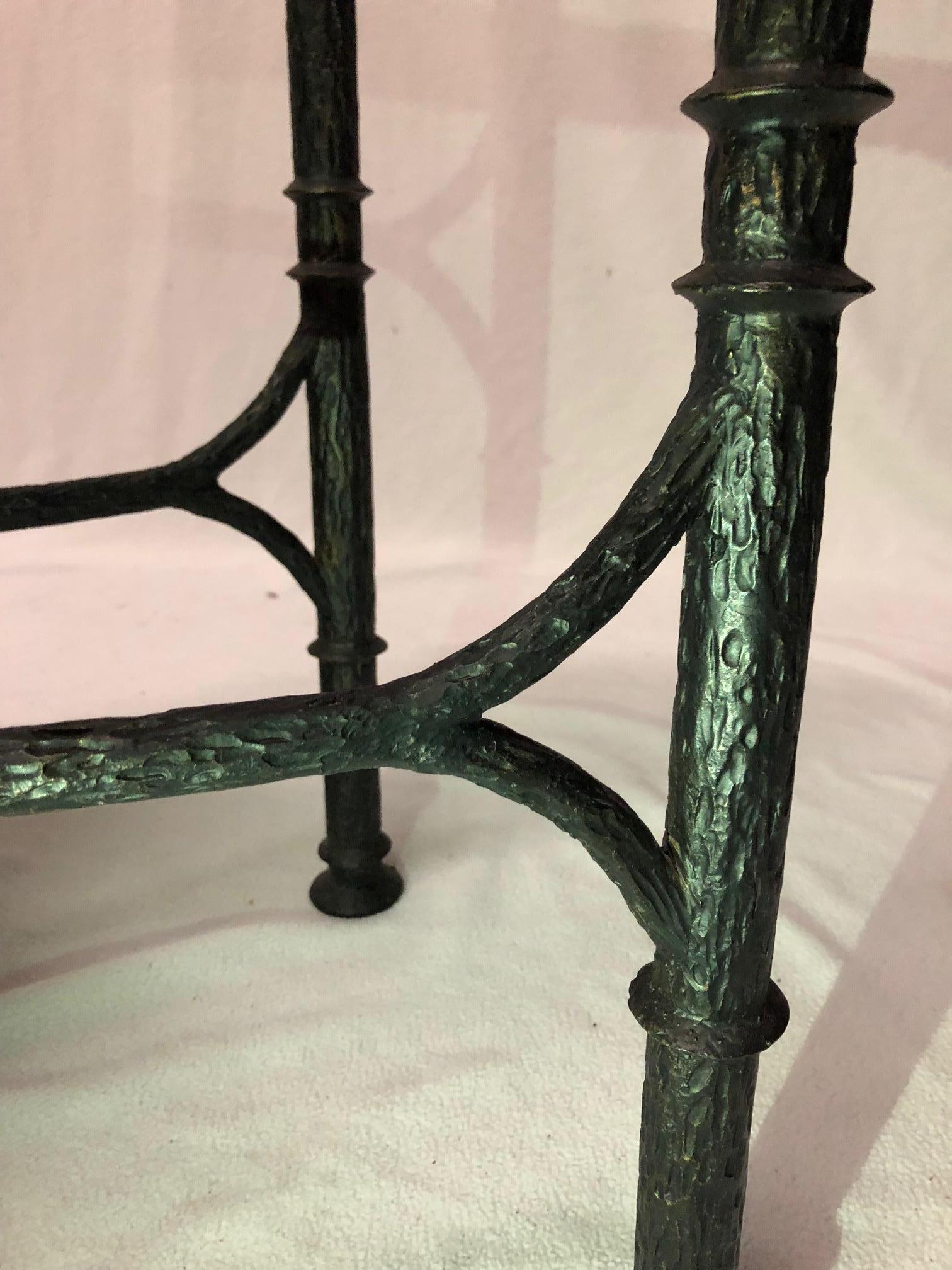 Classical Greek Diego Giacometti designed Reproduction Bronze Console Table