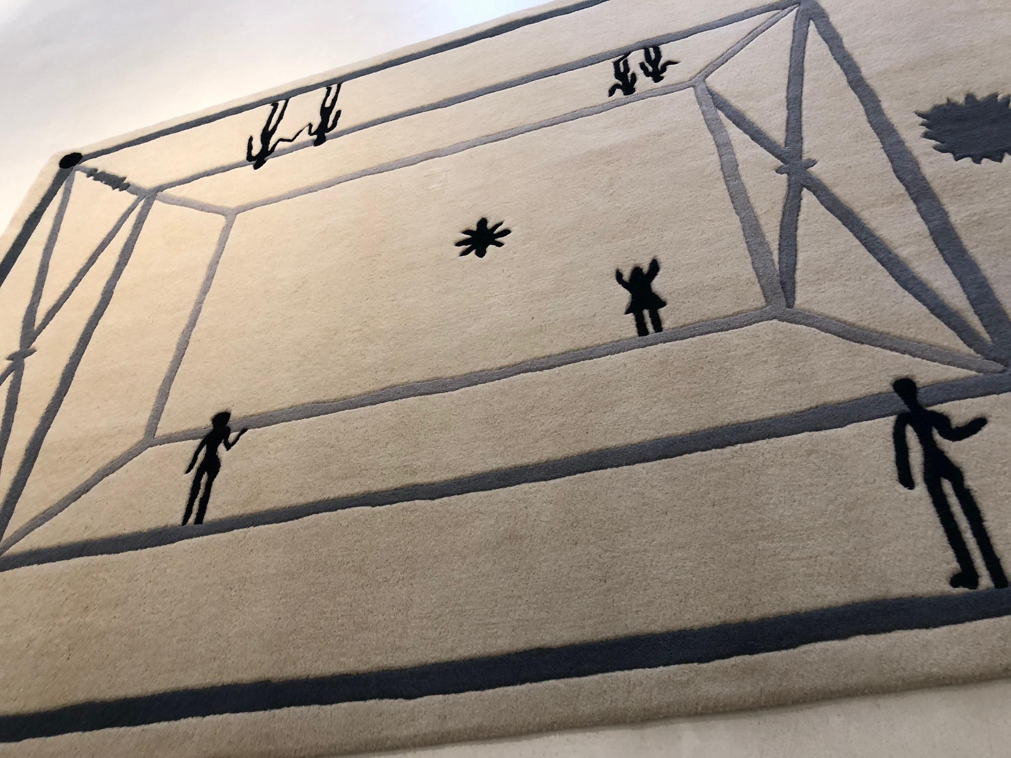 Diego Giacometti (1902-1985)
La rencontre, 1984
pure wool handwoven
Signed with the artist's name on the reverse 

Measures: 230 x 180 cm; 90 7/8 x 70 7/8 in.