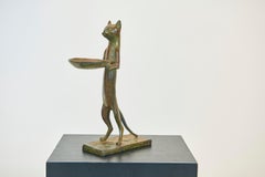 In the style of Diego Giacometti "Le Chat Maitre de'Hotel"