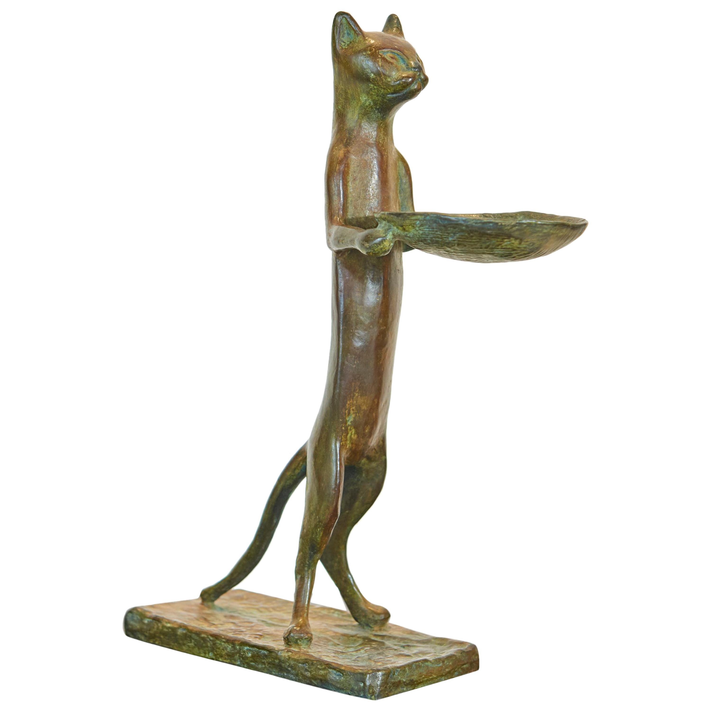 In the style of Diego Giacometti "Le Chat Maitre de'Hotel" For Sale