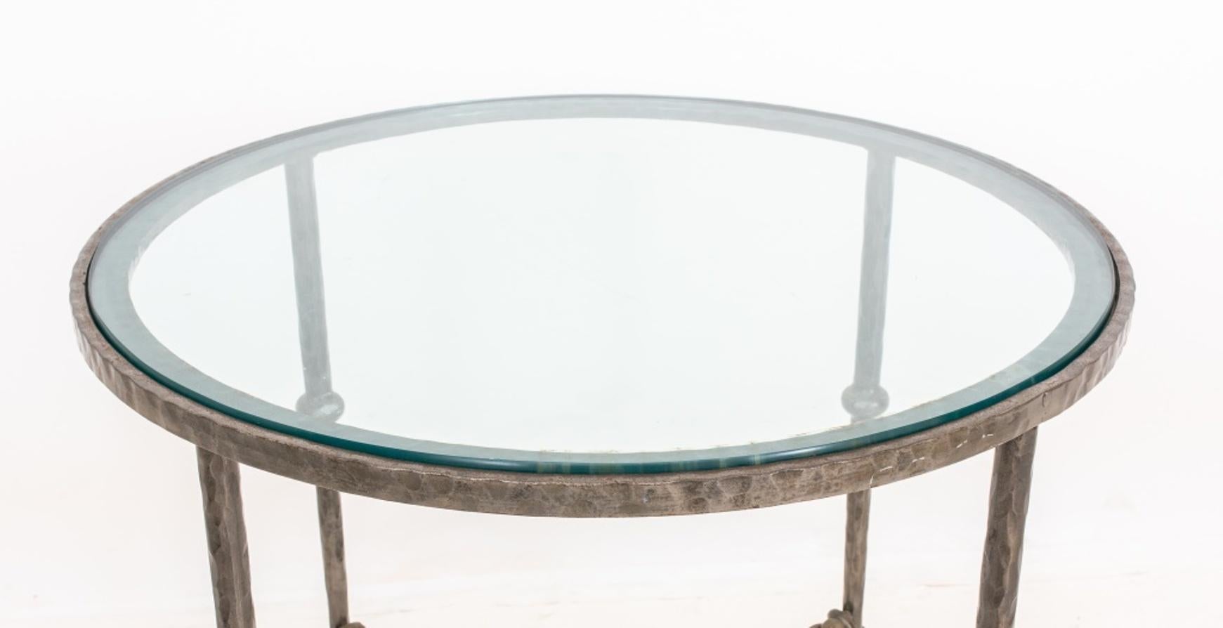 Mid-Century Modern Diego Giacometti Manner Cast Iron Gueridon Table