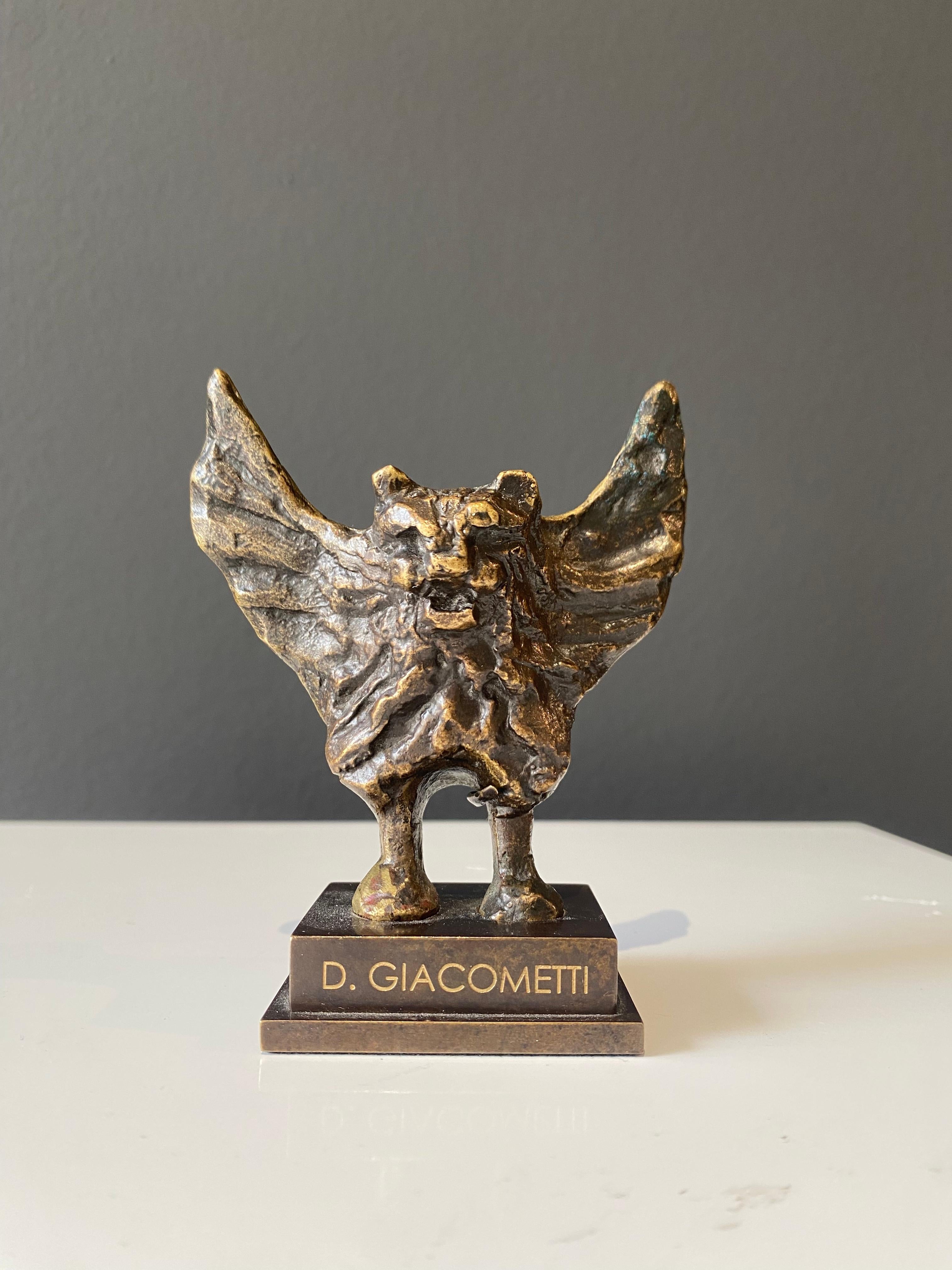 Chauve souris aux ailes déployées, Giacometti, animal, Bronze, sculpture, design - Sculpture by Diego Giacometti