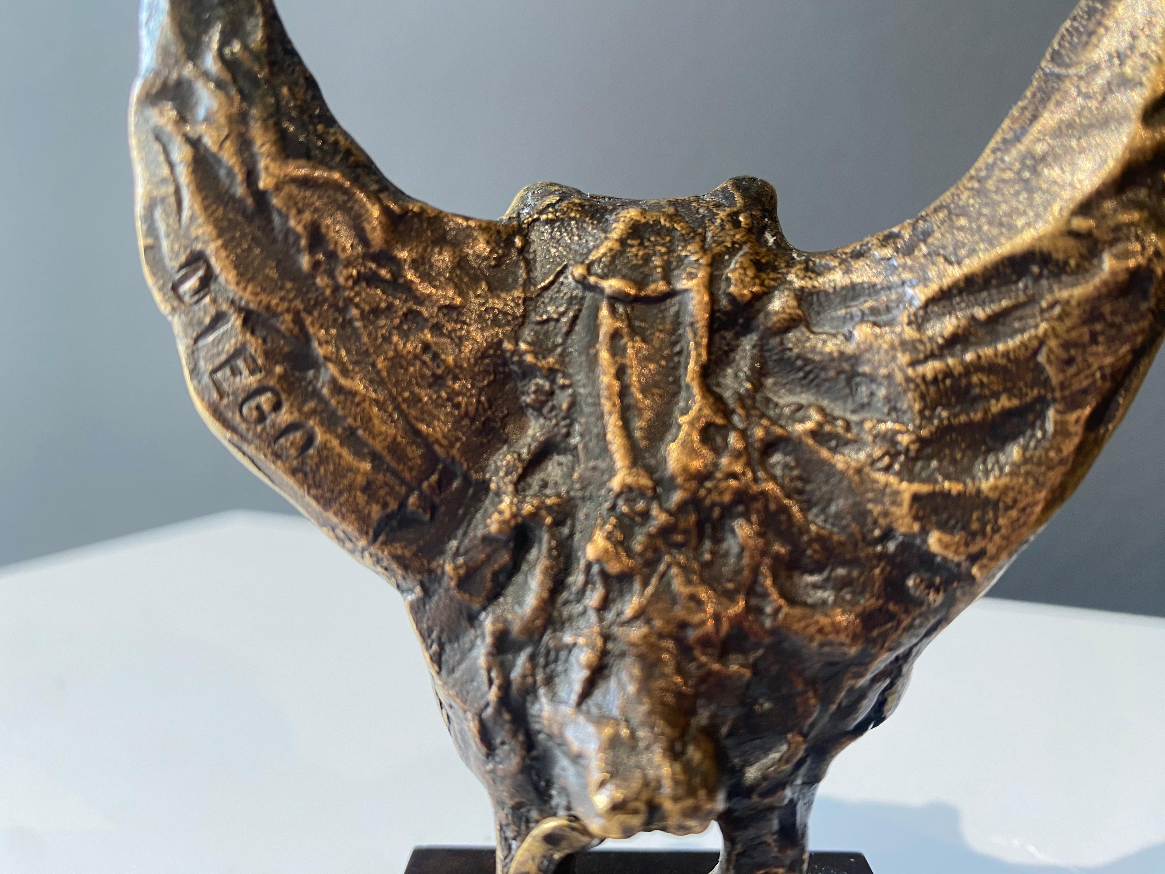 Chauve souris aux ailes déployées, Giacometti, animal, Bronze, sculpture, design 3