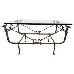 Diego, Giacometti, Style, Bronze and iron coffee table